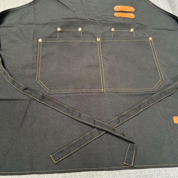 APRON PANDA Heavy-duty Lightweight Spun Poli-Apron Pockets Accents#0901259 - Picture 5 of 13